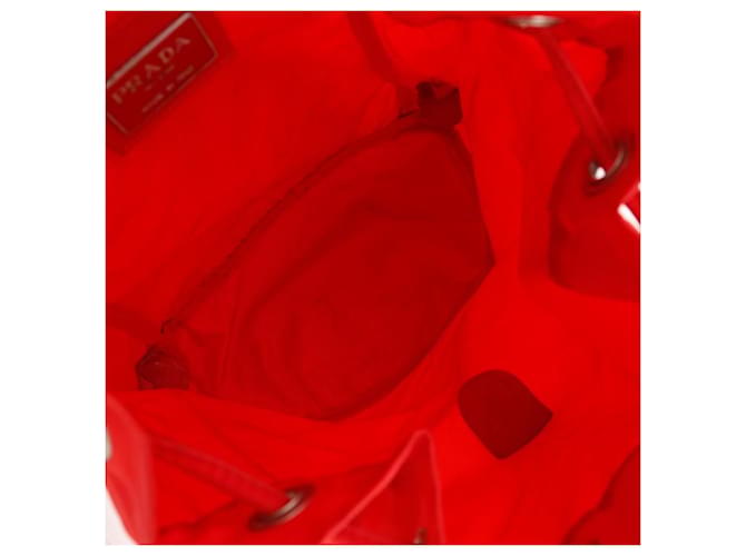 Prada Nylon 2way Rucksack Rot - Ansicht 5