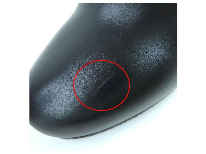 Botines cortos de cuero Louis Vuitton Negro - vista 12