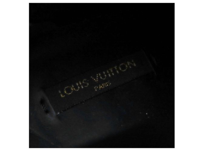 Botines cortos de cuero Louis Vuitton Negro - vista 9