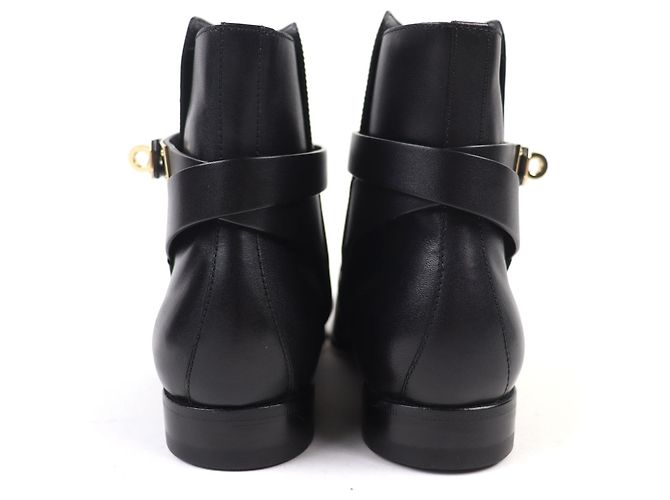 Hermès Botas curtas de couro Neo Kelly com fivela Preto - vista 5