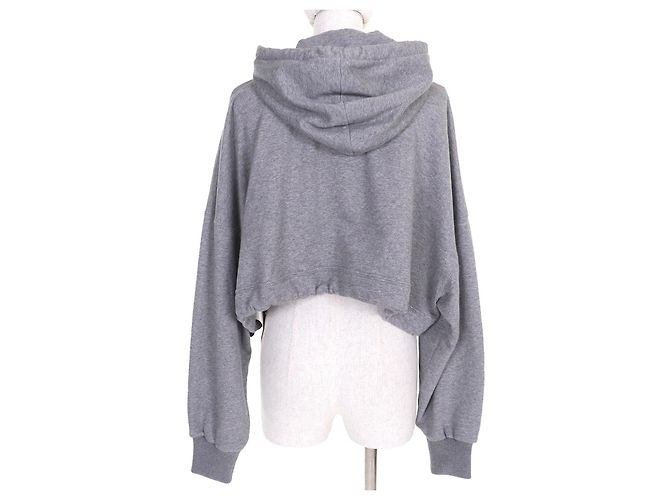 Louis Vuitton LV Flight Mode Cropped Hoodie Grau - Ansicht 3