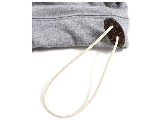 Louis Vuitton LV Flight Mode Cropped Hoodie Grau - Ansicht 5