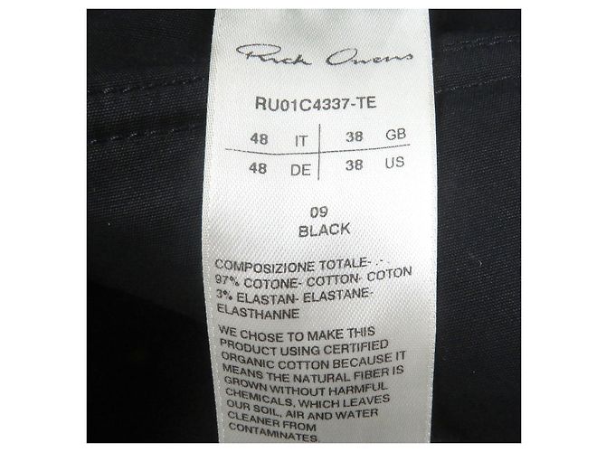 Pantalones cargo largos Rick Owens Mastodon Mega Negro - vista 6