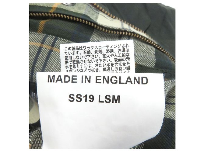 Autre Marque Barbour BORDER WAX JACKET Chaqueta de algodón encerado Verde Caqui - vista 10