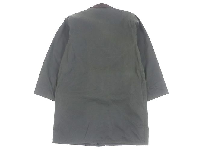 Autre Marque Barbour BORDER WAX JACKET Chaqueta de algodón encerado Verde Caqui - vista 4