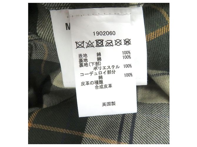 Autre Marque Barbour BORDER WAX JACKET Chaqueta de algodón encerado Verde Caqui - vista 8