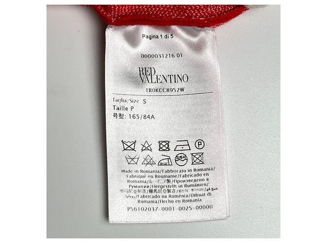 Autre Marque Top de punto de manga larga RED VALENTINO Roja - vista 6