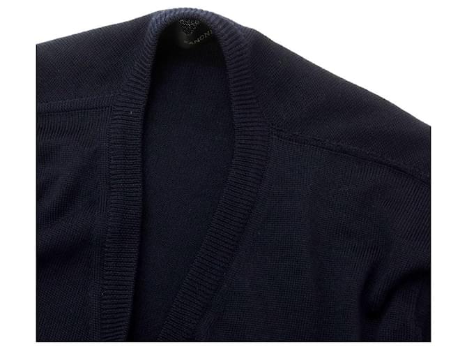 Autre Marque Zanone Wollstrickpullover Blau Marineblau - Ansicht 6