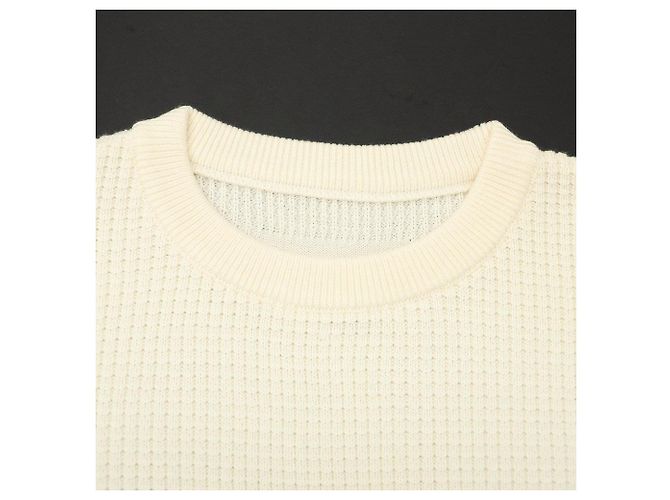 Autre Marque V::loom Wollpullover mit Rundhalsausschnitt Beige Roh - Ansicht 3