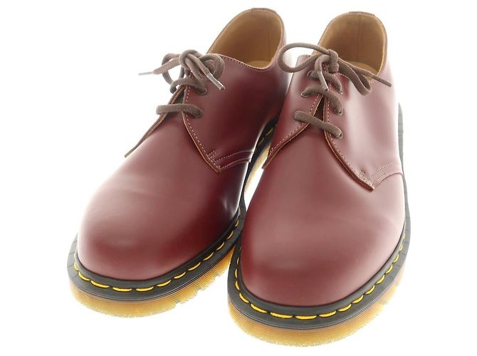 Autre Marque Comme des Garcons Homme Deux × Dr. Martens 1461 Scarpe Derby in pelle Marrone Bordò - vista 4