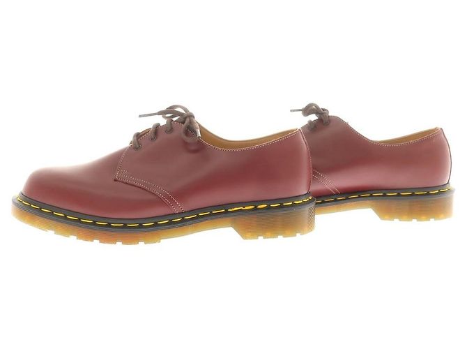 Autre Marque Comme des Garcons Homme Deux × Dr. Martens 1461 Scarpe Derby in pelle Marrone Bordò - vista 6