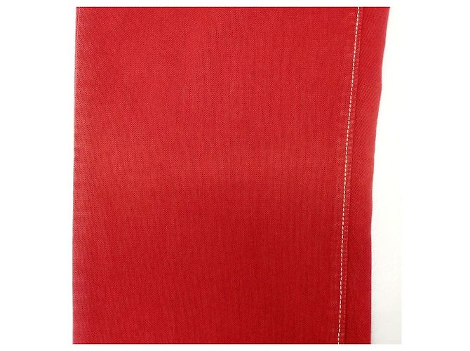 Autre Marque G.T.A TWISTED 5-Pocket-Hose aus Stretch-Baumwolle und Polyester Rot - Ansicht 8