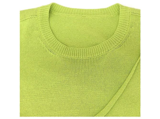 Vestido de punto de algodón Issey Miyake Verde Verde claro - vista 3