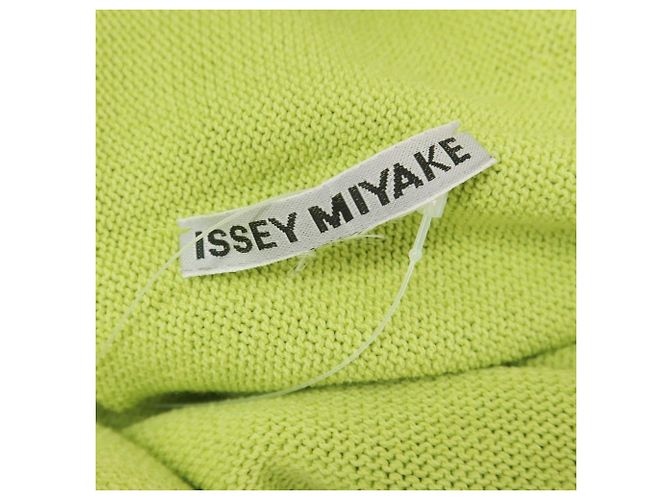 Vestido de punto de algodón Issey Miyake Verde Verde claro - vista 5