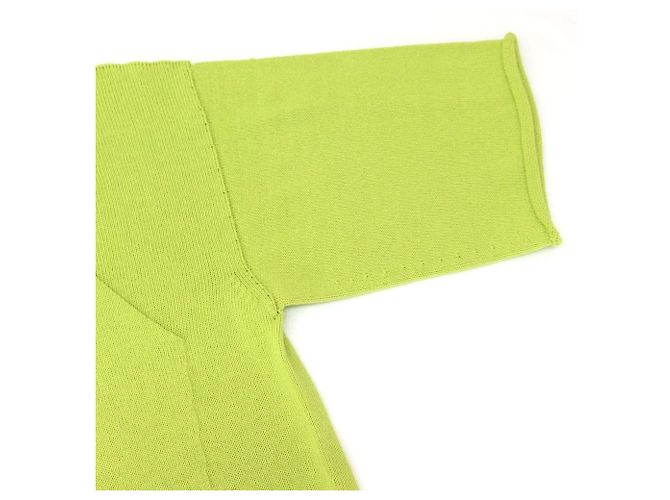 Vestido de punto de algodón Issey Miyake Verde Verde claro - vista 6
