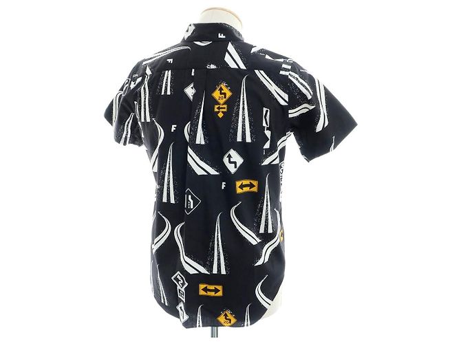 Autre Marque Camicia a maniche corte in cotone BLACK COMME des GARCONS Nero - vista 3