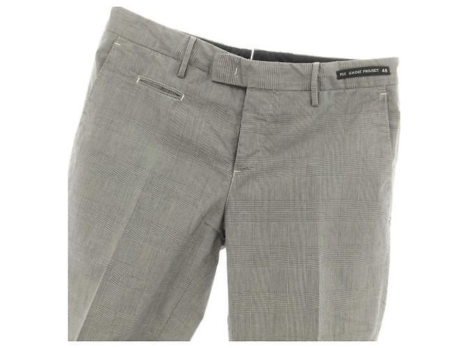Autre Marque PT01 Freizeit Hose aus Baumwolle und Polyurethan Grau - Ansicht 2