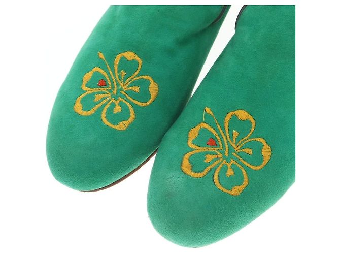 Autre Marque Mocassino in scamosciato Polpetta Verde - vista 4