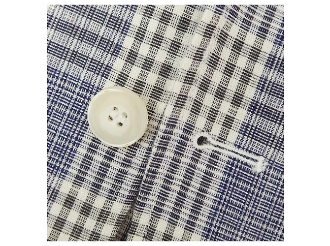 Autre Marque Chaqueta casual de algodón a cuadros Giannetto Púrpura - vista 7