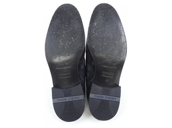 Autre Marque Scarpe in pelle Angelo Fusco Nero - vista 4