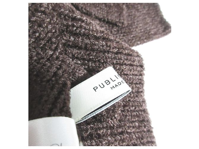 Autre Marque Gilet in maglia PUBLIC TOKYO Marrone - vista 6