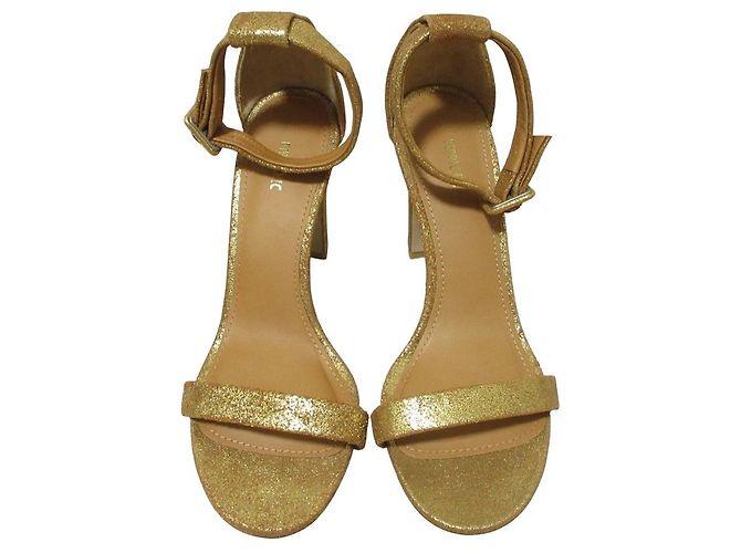 Autre Marque Sandali in pelle PIPPICHIC Marrone D'oro - vista 5