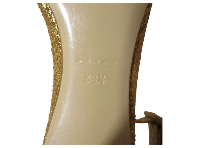 Autre Marque Sandali in pelle PIPPICHIC Marrone D'oro - vista 8