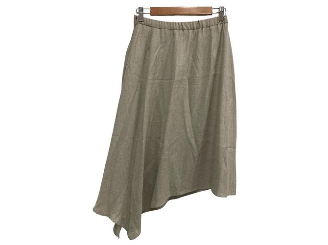 Autre Marque Falda asimétrica LE PHIL Beige - vista 3