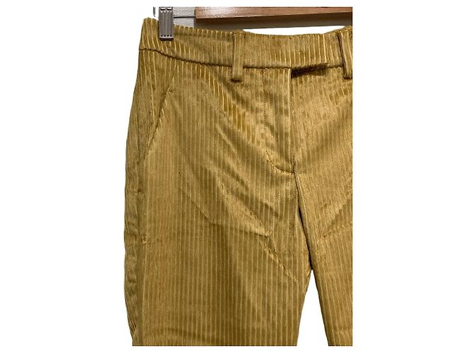 Autre Marque Pantalones de pana Incotex Amarillo - vista 3