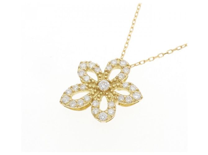 Autre Marque Collana Fiore in Diamanti Au750 D'oro - vista 3