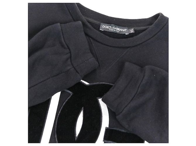 Dolce & Gabbana Sweatshirt cropped com logo DG Dolce&Gabbana Preto - vista 10