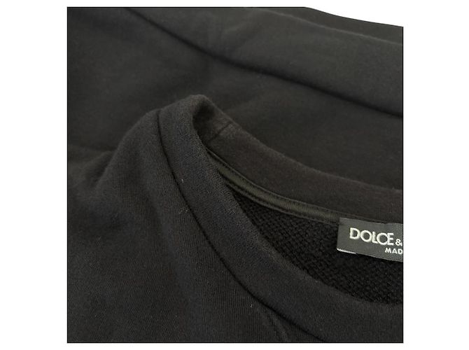 Dolce & Gabbana Sweatshirt cropped com logo DG Dolce&Gabbana Preto - vista 12