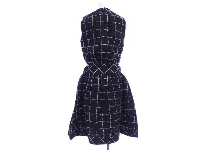 Vestido de mezcla de seda Chanel P49087W05505 Negro - vista 2