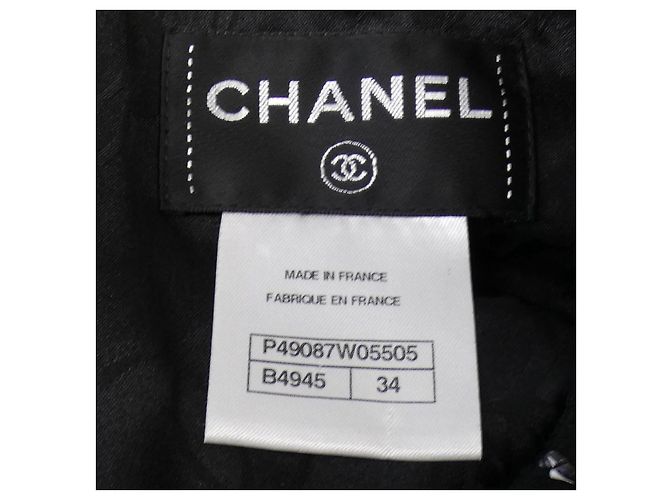 Vestido de mezcla de seda Chanel P49087W05505 Negro - vista 4