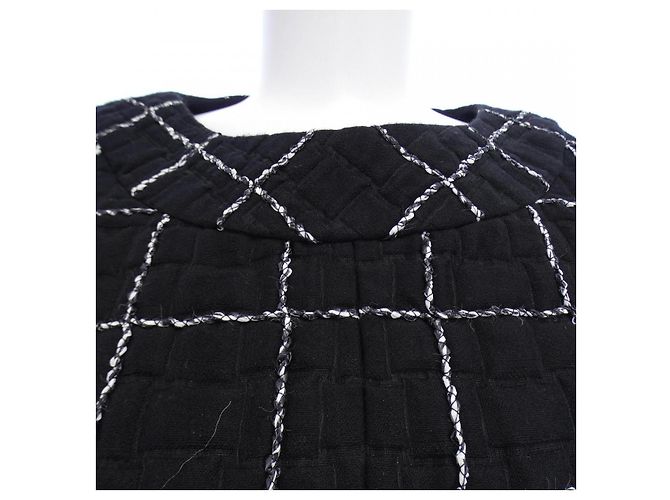 Vestido de mezcla de seda Chanel P49087W05505 Negro - vista 5