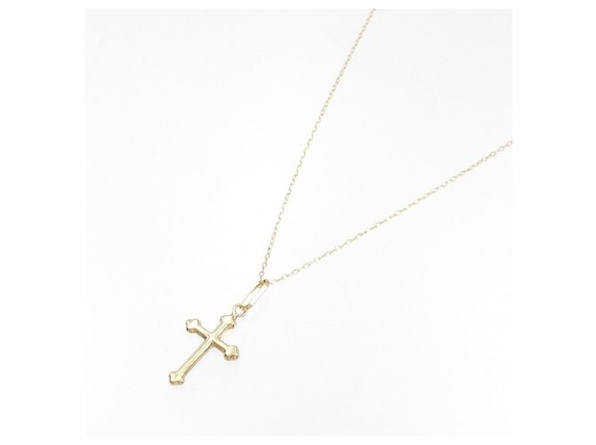 Autre Marque Collana con Croce Au750 D'oro - vista 2