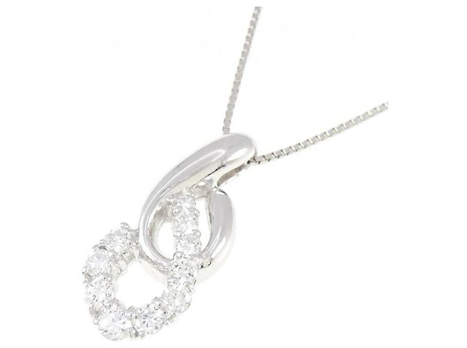 Autre Marque Collana di Diamanti PT900 PT850 Argento - vista 3