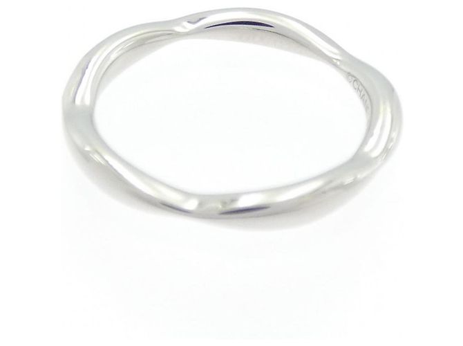 Chanel Camellia Half Eternity Ring aus Platin Größe 47 Silber - Ansicht 3