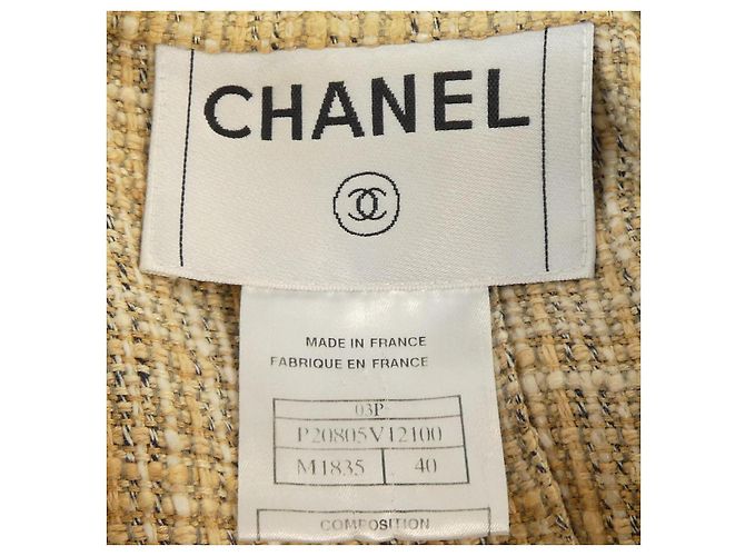 Chaqueta Chanel Beige - vista 4