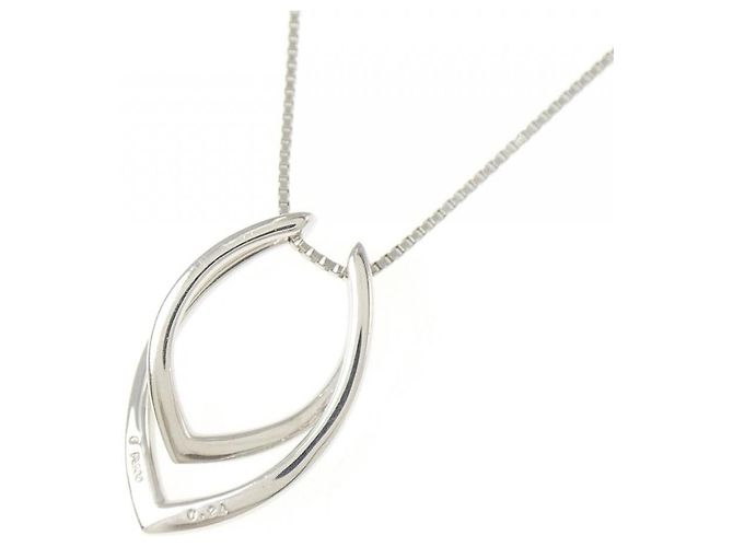 Autre Marque Collana di Diamanti PT900 PT850 Argento - vista 4