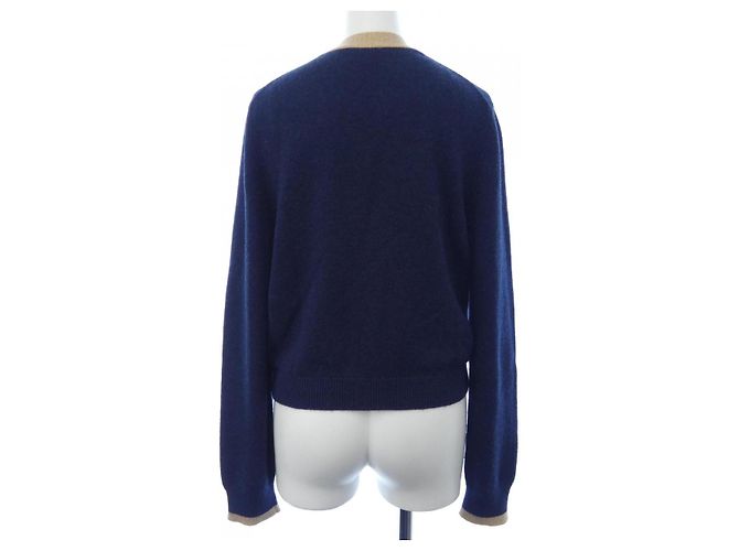 Cárdigan de cachemira Chanel Azul Azul marino - vista 2