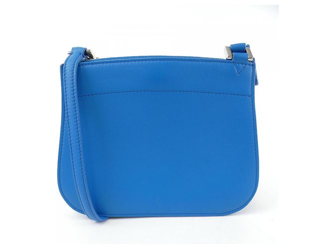 Borsa in pelle Loro Piana Blu - vista 3