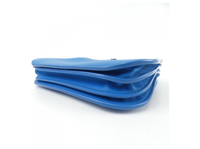Borsa in pelle Loro Piana Blu - vista 4