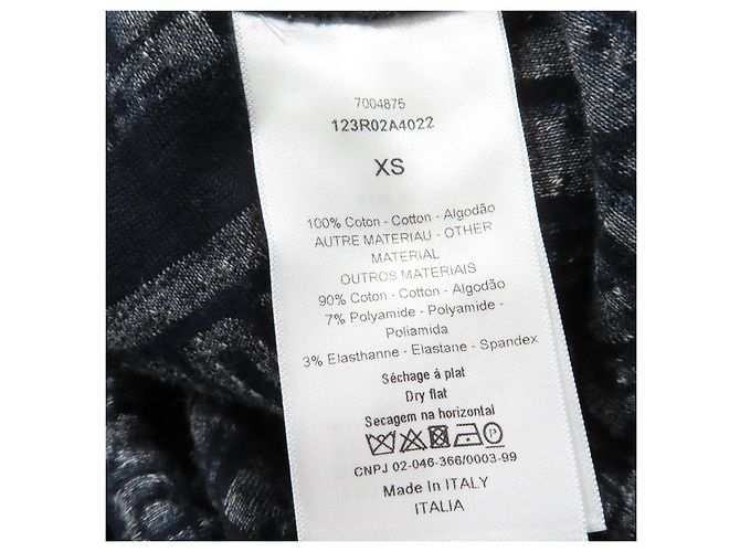 Christian Dior Oblique Samtkleid Blau Marineblau - Ansicht 6