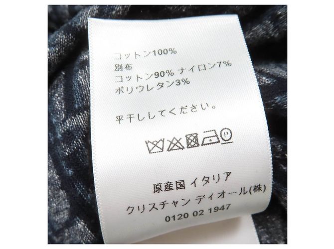 Christian Dior Oblique Samtkleid Blau Marineblau - Ansicht 7