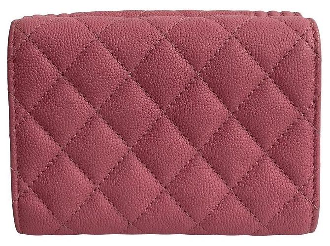 Chanel Boy Ledergeldbörse Pink - Ansicht 4