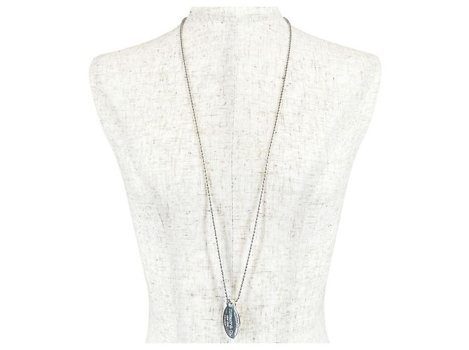 Tiffany & Co Tiffany&Co. Oval Tag Silberhalskette - Ansicht 2