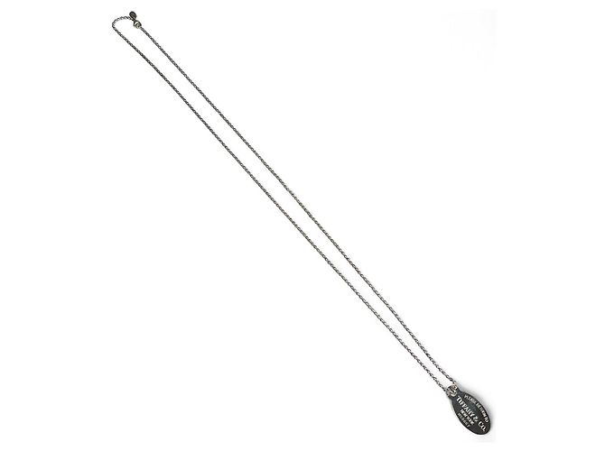 Tiffany & Co Tiffany&Co. Oval Tag Silberhalskette - Ansicht 3