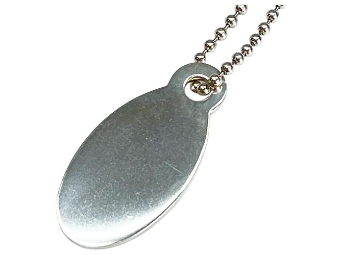 Tiffany & Co Tiffany&Co. Oval Tag Silberhalskette - Ansicht 5