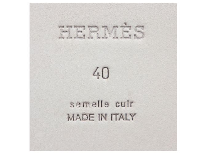 Hermès Sandali Shipre Denim Hermes Blu - vista 9